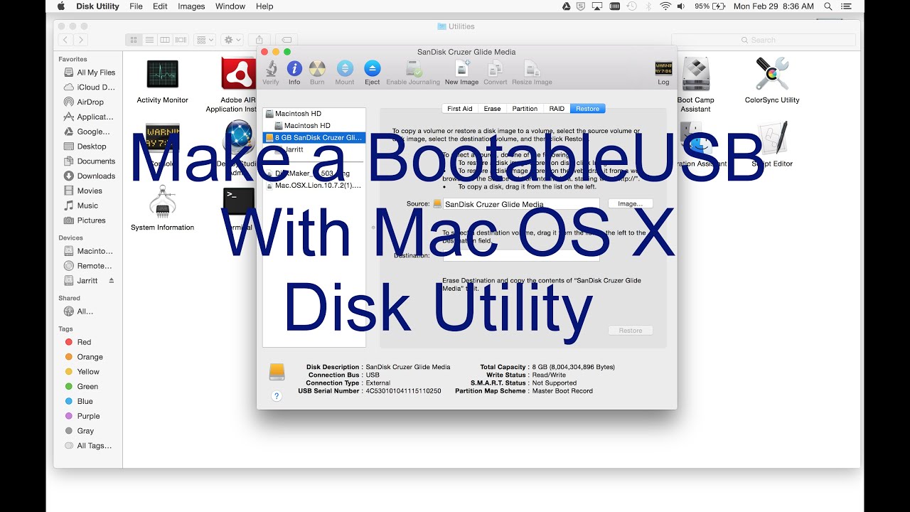 create bootable usb drive for mac on windows